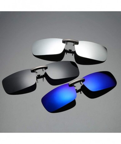 Sport Aviator Sunglasses Detachable Driving Polarized - Blue - C818UK20R2E $18.16