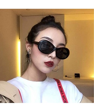 Aviator Womens Fashion Sunglasses Lightweight Sunglasses with Oval Lens PC Sunglasses for Girls - White Frame Purple Lens - C...