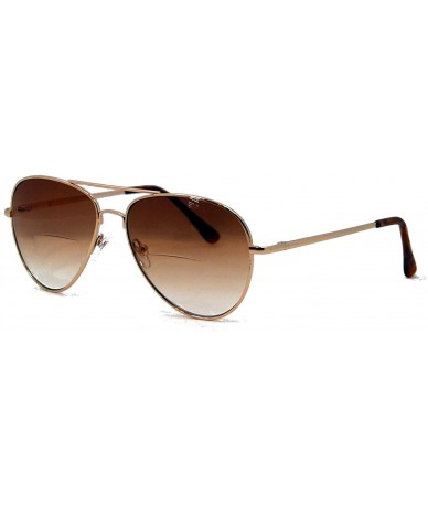 Oversized C.Moore Bifocal Aviator Sunglasses for Women and Men - Gold - CC11CW0B9OT $36.03