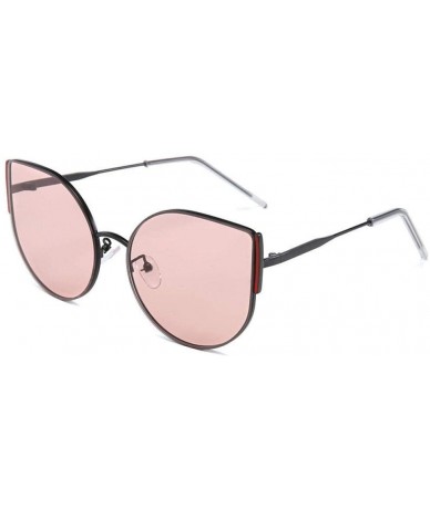 Goggle Sun Glasses Vintage Fashion Framed Glasses Metal Glasses Sunglasses-Pink - CW199I6SGI6 $48.83