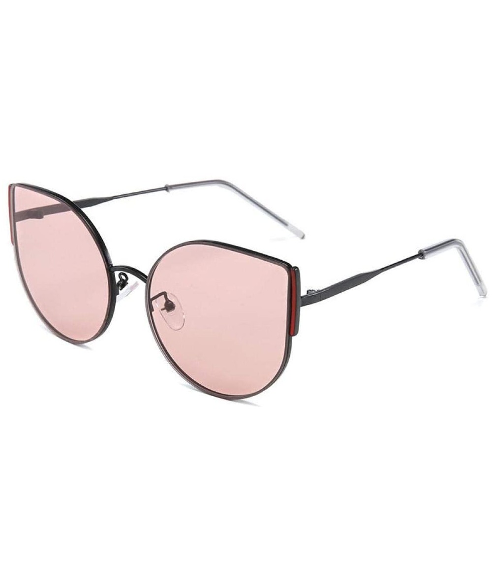 Goggle Sun Glasses Vintage Fashion Framed Glasses Metal Glasses Sunglasses-Pink - CW199I6SGI6 $48.83