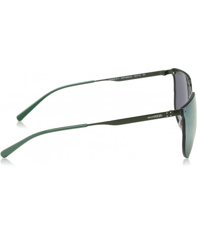 Square Men's An3073 Hundo-p1 Square Sunglasses - Green/Emerald Iridium - C61822U5K9W $86.42