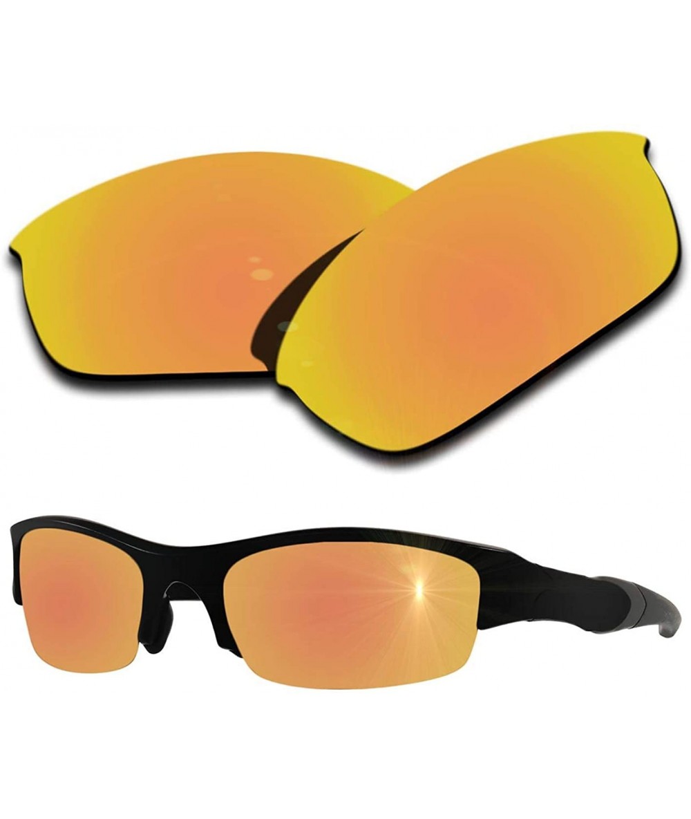 Sport Polarized Replacement Lenses Flak Jacket Sunglasses - Multiple Colors - Peach Gold Mirrored Coating - C5186GYXM3G $17.40