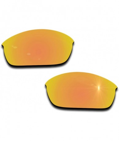 Sport Polarized Replacement Lenses Flak Jacket Sunglasses - Multiple Colors - Peach Gold Mirrored Coating - C5186GYXM3G $17.40