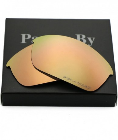 Sport Polarized Replacement Lenses Flak Jacket Sunglasses - Multiple Colors - Peach Gold Mirrored Coating - C5186GYXM3G $17.40