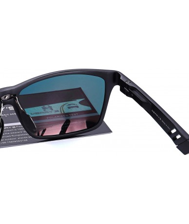 Rectangular 2016 Retro Aluminum Frame Driving Polarized Sunglasses For Men Women S8571 - Red - CW12GEN1EIP $37.53