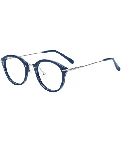 Round Blue Light Blocking Glasses Women for Small Face - Anti Eye Strain Headache-Computer Reading Glasses UV400 Lens - C0190...