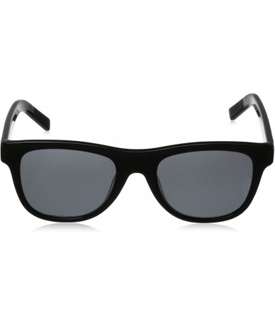 Square Men's Horton Square Sunglasses - Milky Black/Black Mirror - C812FK4BFAP $75.82