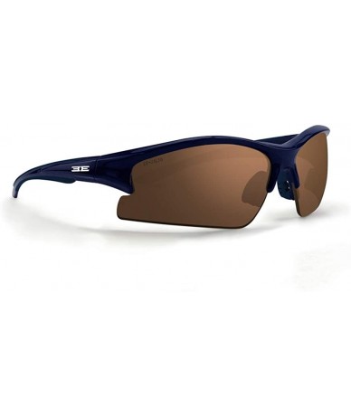 Sport 1 Sport Golf Sunglasses Navy Frames with Color Enhancing Brown Lenses - CZ18E4CDNNE $28.78