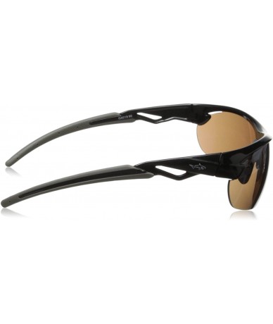 Sport G4019 Wrap Sunglasses - Shiny Black & Grey - CG11LDS12CZ $44.16