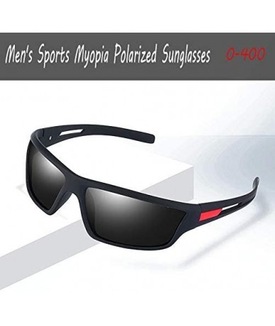 Sport 2019 custom men's myopia polarized sunglasses sports dust-proof driving polarized sunglasses - CW18ZGUXR88 $43.93