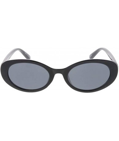 Oval Small Oval Sleek Fashion Sunglasses Ver 2.0 - Black - CL18UCQ6I0D $20.97