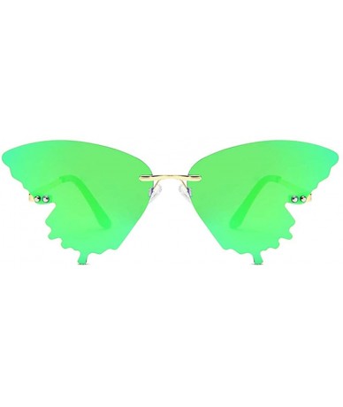 Oversized Butterfly Shaped Sunglasses for Women & Men Fashion Retro Butterfly Gradient Metal Frame Sunglasses UV400 - E - C21...