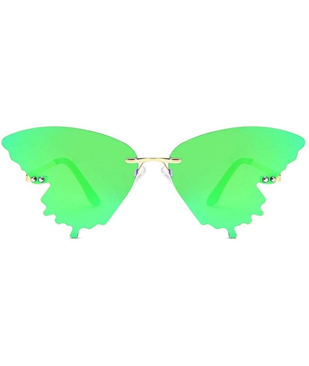 Oversized Butterfly Shaped Sunglasses for Women & Men Fashion Retro Butterfly Gradient Metal Frame Sunglasses UV400 - E - C21...