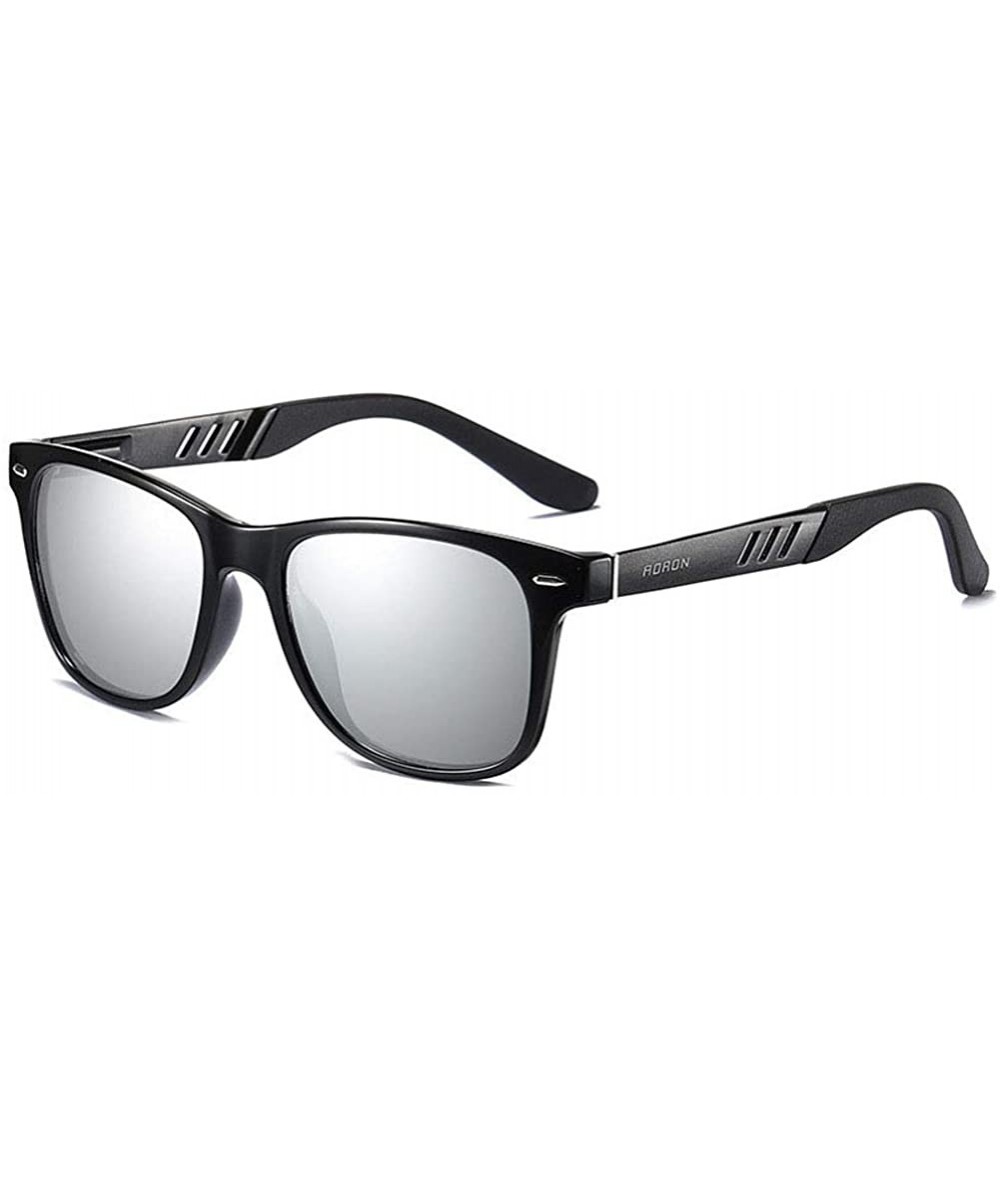 Rectangular Men's fashion sunglasses- anti-glare glasses- polarized sunglasses- rectangular full-frame - C6 - C0194T5GM3H $67.58