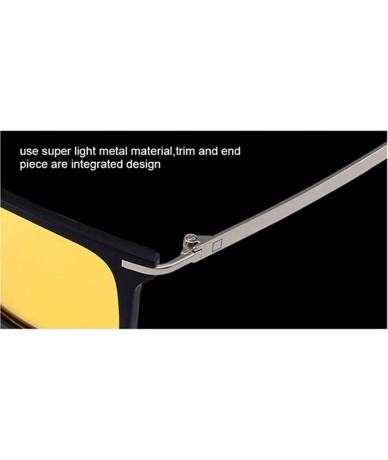 Aviator Fashion stainless steel frame glasses- good personality with polarized sunglasses - C - CE18RZ8QCO5 $81.42