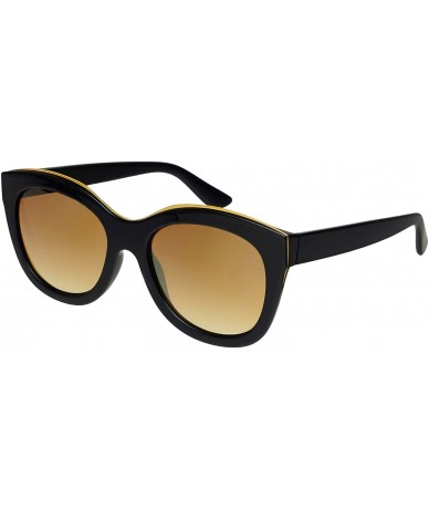 Oversized Nolita Designer Womens Ladies Fashion Sunglasses - Black - CT194RTNQLT $70.37