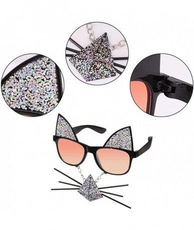 Round Women Girls Fashion Costume Sunglasses Party Decoration UV400 Sun Glasses Eyewear Accessories - CF1907Z03X3 $23.00