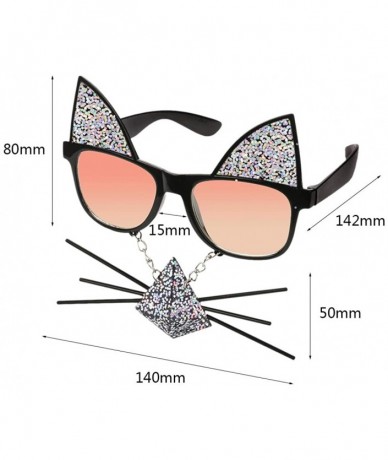 Round Women Girls Fashion Costume Sunglasses Party Decoration UV400 Sun Glasses Eyewear Accessories - CF1907Z03X3 $23.00