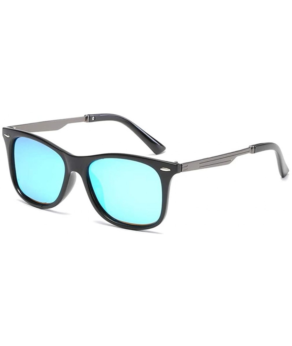 Square Sunglasses For Men Women Classic Retro Square Frame Polarizing Fashion Driving Sun Glasses - C1 - CW18DTY22GE $26.51