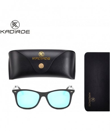 Square Sunglasses For Men Women Classic Retro Square Frame Polarizing Fashion Driving Sun Glasses - C1 - CW18DTY22GE $26.51