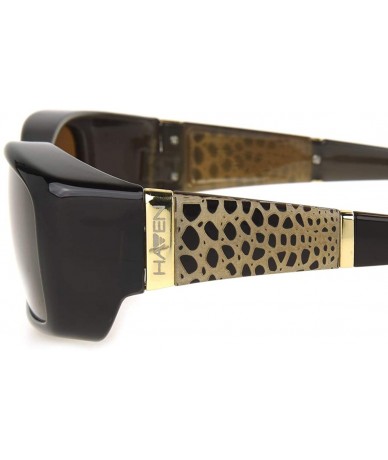 Rectangular Women's Haven-Freesia Polarized Rectangular Fits Over Sunglasses - Brown - 61 mm - CS11KE0VJ8F $61.42