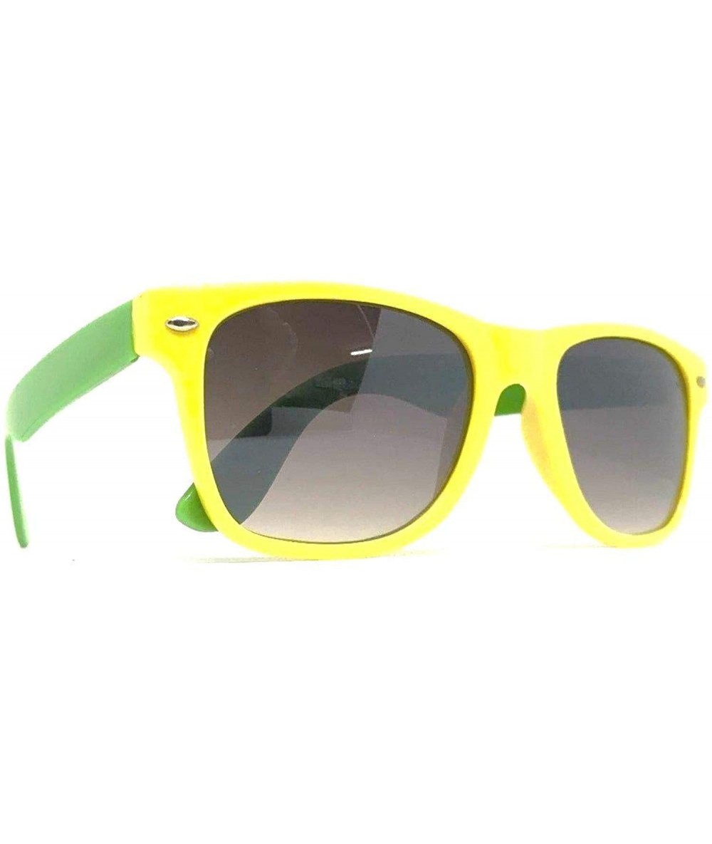 Oval New Sunglasses Wayfare CLASSIC Black Frame 100% UV MEN WOMEN Retro Aviator UNISEX - Yellow/Green - CS18M960ECT $20.78