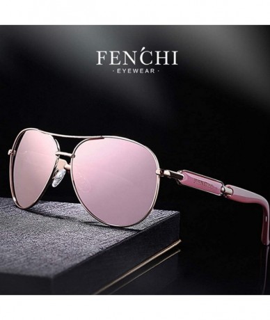 Aviator Fashion ladies sunglasses - vintage versatile sunglasses - C - C518ROZOM56 $85.56