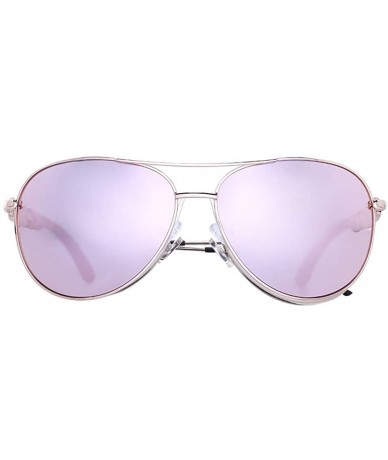 Aviator Fashion ladies sunglasses - vintage versatile sunglasses - C - C518ROZOM56 $85.56