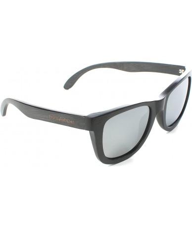 Wayfarer Full Bamboo Sunglasses - Shades That Float - Black - CX17Z54CQS3 $90.16