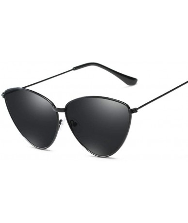 Aviator Sunglasses New Trend Fashion Personality Triangle Cat Eye Color Coating UV400 8 - 1 - CD18YZX2MN2 $17.92