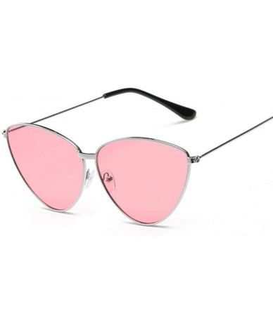 Aviator Sunglasses New Trend Fashion Personality Triangle Cat Eye Color Coating UV400 8 - 1 - CD18YZX2MN2 $17.92