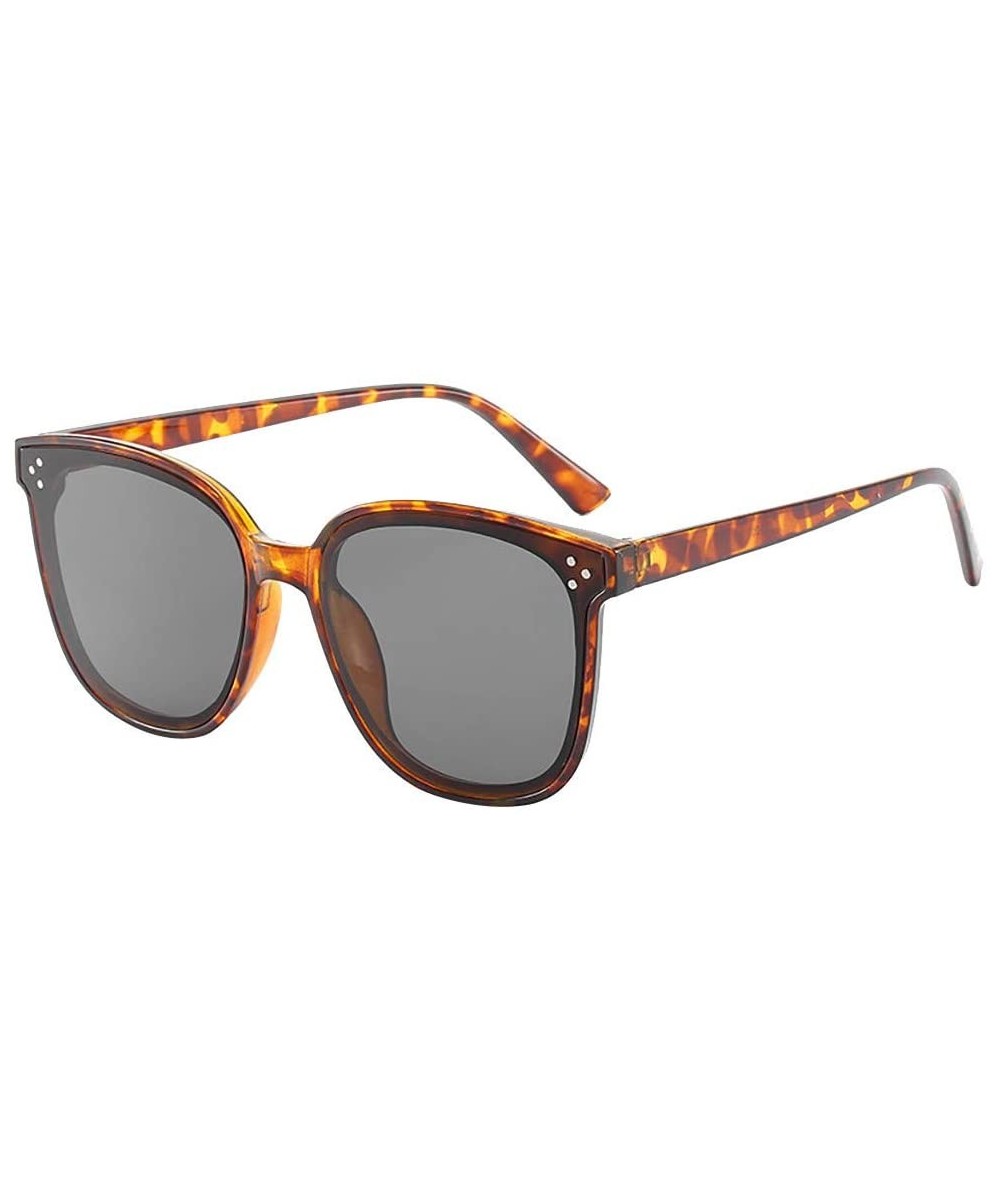 Oversized Sunglasses Lightweight Oversized Polarized - Brown - C318UC7UUD6 $18.74