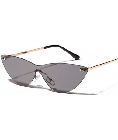 Rimless Fashion Vintage Rimless Sunglasses Transparent - 2 - CN198GEUS3L $45.50