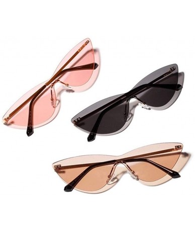 Rimless Fashion Vintage Rimless Sunglasses Transparent - 2 - CN198GEUS3L $45.50