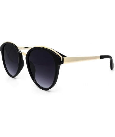 Sport 652 Premium Women Man Brand Designer Round Oval Style Mirrored Fashion Aviator Sunglasses652 - Black - CD18H5L42AA $27.25