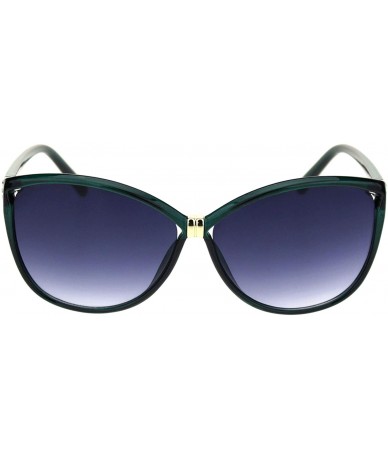 Butterfly Womens Designer Style Sunglasses Bow Butterfly Shape Rhinestone Detail - Green (Smoke) - CW18X9WQ978 $21.20