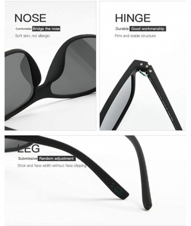 Round One Piece Lens Sunglasses Men's Fashion Polarizer Cycling Driving Sunglasses - Green Black C2 - C91904WMMNO $32.97