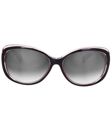 Oval Retro Vintage Fashion 2 Tone Oval Frame Collection"The Loop" - Red - C018ODNSWQA $20.00