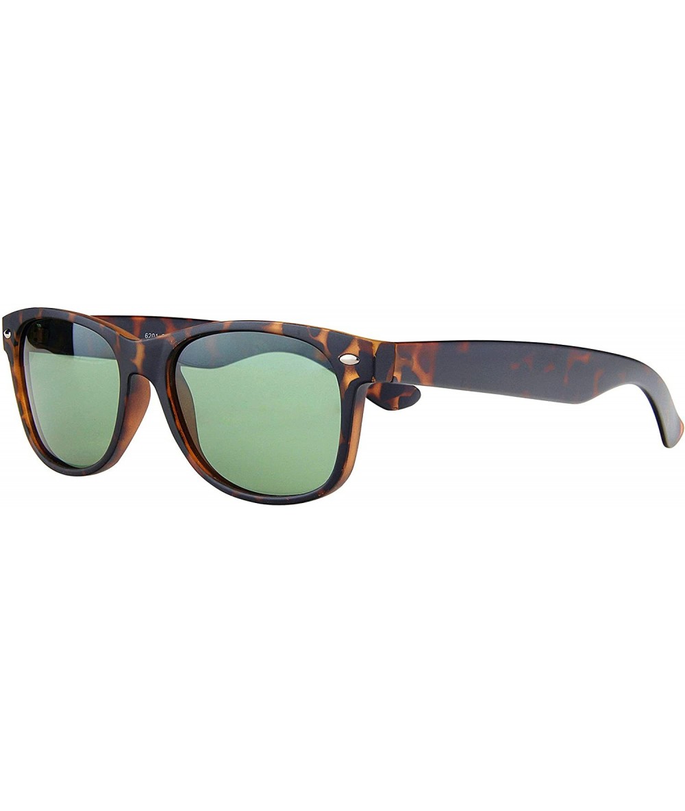 Oval Classic 80s Wayfarer Sunglasses for Men and Women - Retro Frame-Polarized Shades - CI18AIN0MYH $22.10