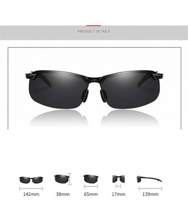 Round Classic Polarized Photochromic Sunglasses Driving Photosensitive Glasses 3043 Driving Fishing Outdoor - Blcak - CG18UR7...