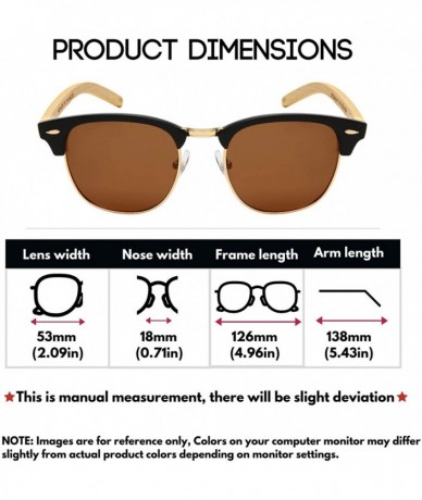 Semi-rimless Designer Inspired Rimless Polarized Sunglasses - Matte Black-gold Frame/Brown Polarized Lens - CB18UMELEUD $28.00