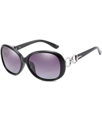 Aviator Polarized sunglasses - elliptical frame sunglasses - driving glasses for ladies - B - CW18QRGZI30 $57.18