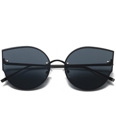 Rectangular Stylish Sunglasses for Men Women 100% UV protectionPolarized Sunglasses - Black - C918S7HS6E2 $15.70