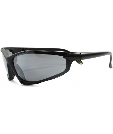 Sport Biker Cycling Running Athletic Baseball Tactical Extreme Sport Sunglasses - Matte Black - C4189RDD4DW $23.80