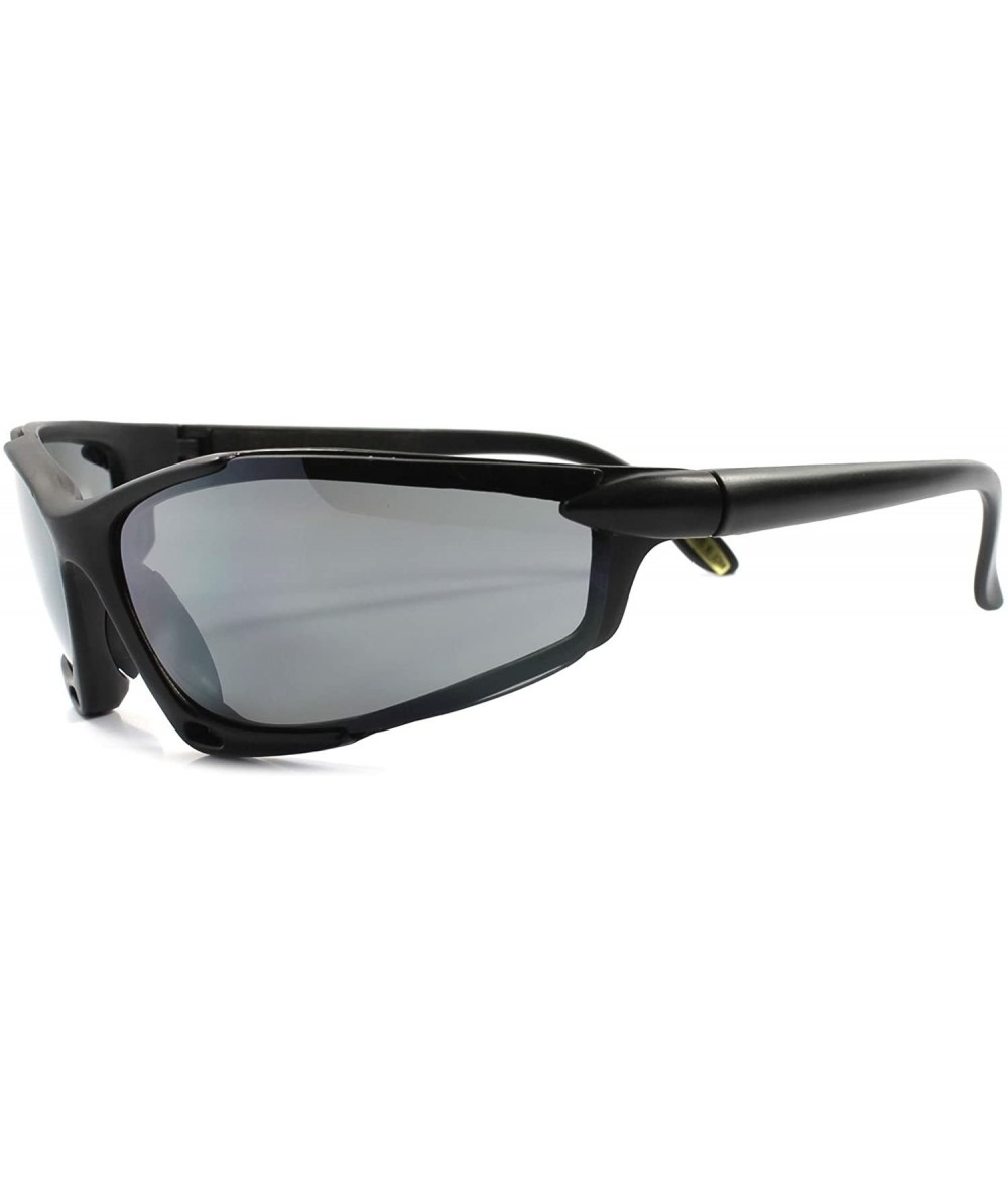 Sport Biker Cycling Running Athletic Baseball Tactical Extreme Sport Sunglasses - Matte Black - C4189RDD4DW $23.80