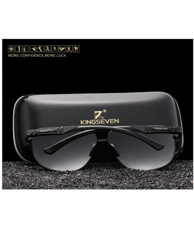 Aviator Genuine quality square aviator sunglasses fashion for men Aluminum polarized and UV400 - Black/Blue - CO18XEW5Q20 $44.89