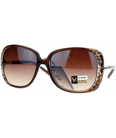 Oversized Womens Rod Temple Celebrity Oversize Butterfly Sunglasses - Brown - CZ121PFRZ67 $19.45