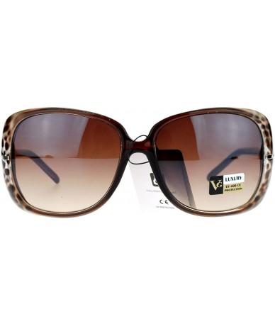 Oversized Womens Rod Temple Celebrity Oversize Butterfly Sunglasses - Brown - CZ121PFRZ67 $19.45