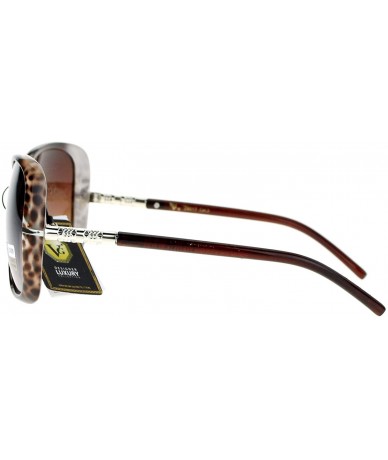 Oversized Womens Rod Temple Celebrity Oversize Butterfly Sunglasses - Brown - CZ121PFRZ67 $19.45